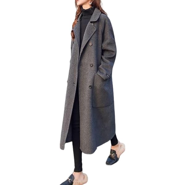 Amazon | ギャラリービスコンティ ロングコート ファー グレー 灰色